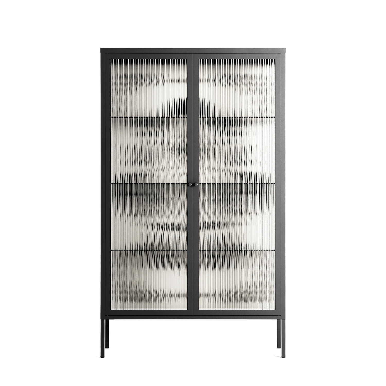 Barbed Bloom - Cabinet - Daphna Sebbane - Antracite - Reeded glass