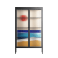 Ocean Sunrise - Cabinet - Henry Rivers - Antracite - Reeded glass