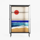 Ocean Sunrise - Cabinet - Henry Rivers - Antracite - Reeded glass