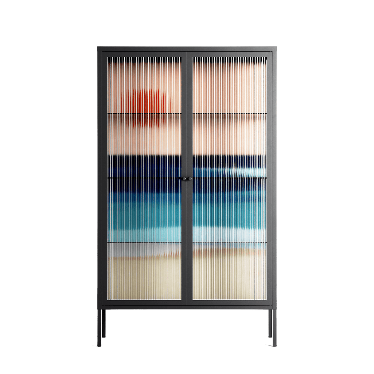 The Wave - Cabinet - Henry Rivers - Antracite - Reeded glass