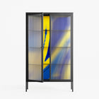 Blue Gale - Cabinet - Oluwasheyi Adebayo - Antracite - Reeded glass