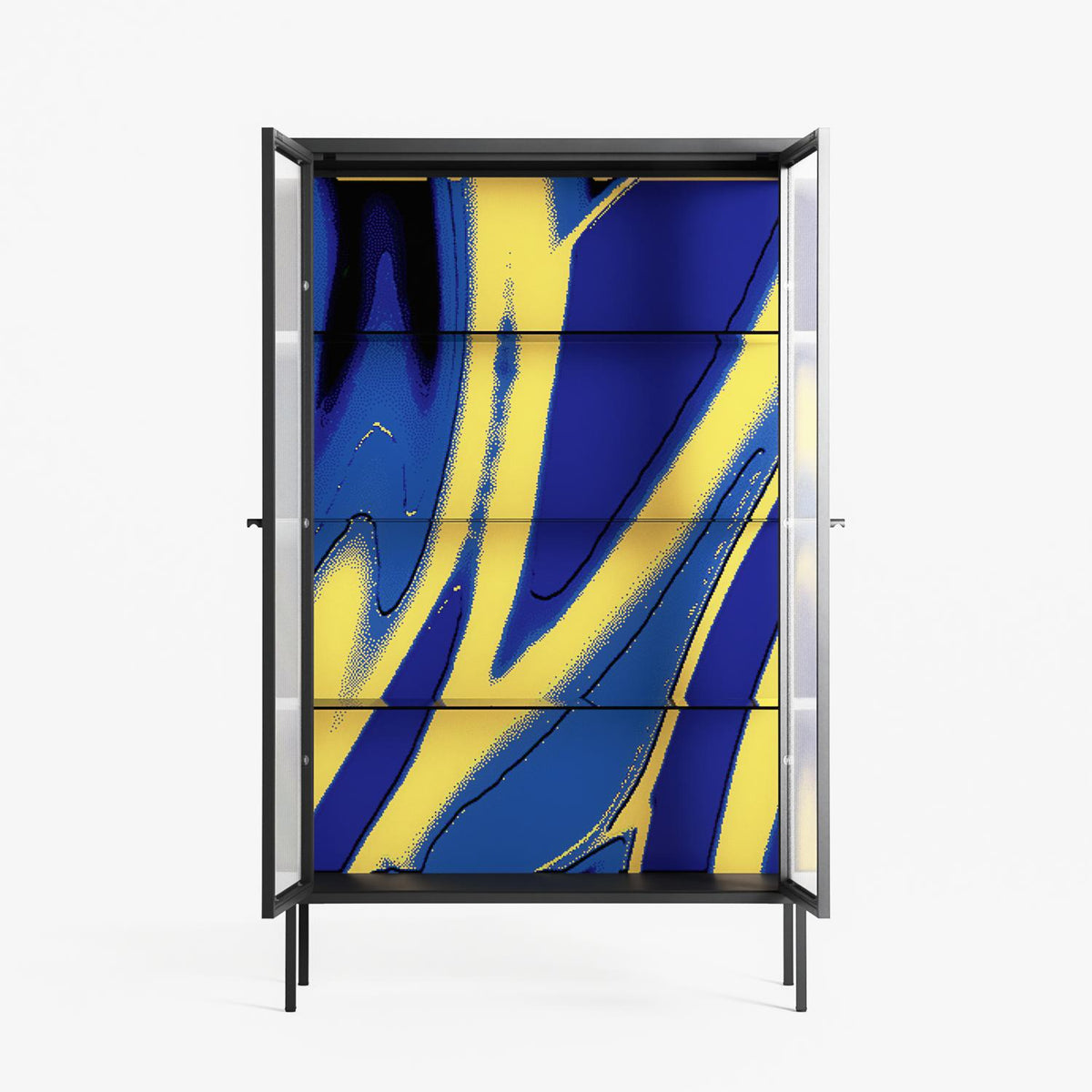 Blue Gale - Cabinet - Oluwasheyi Adebayo - Antracite - Reeded glass