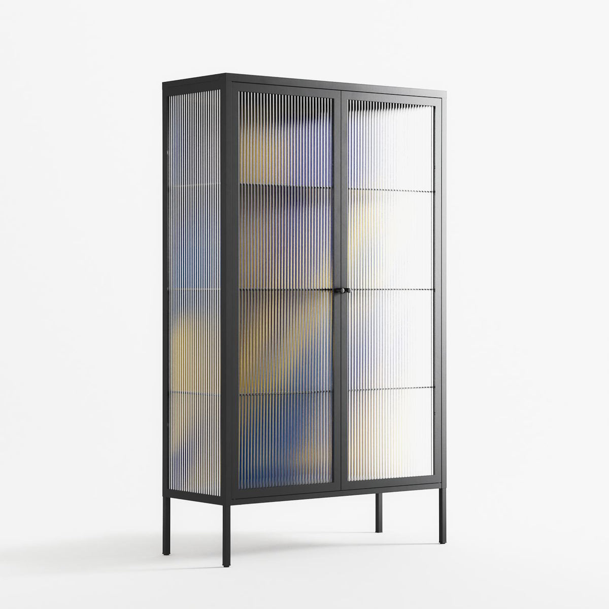 Blue Gale - Cabinet - Oluwasheyi Adebayo - Antracite - Reeded glass