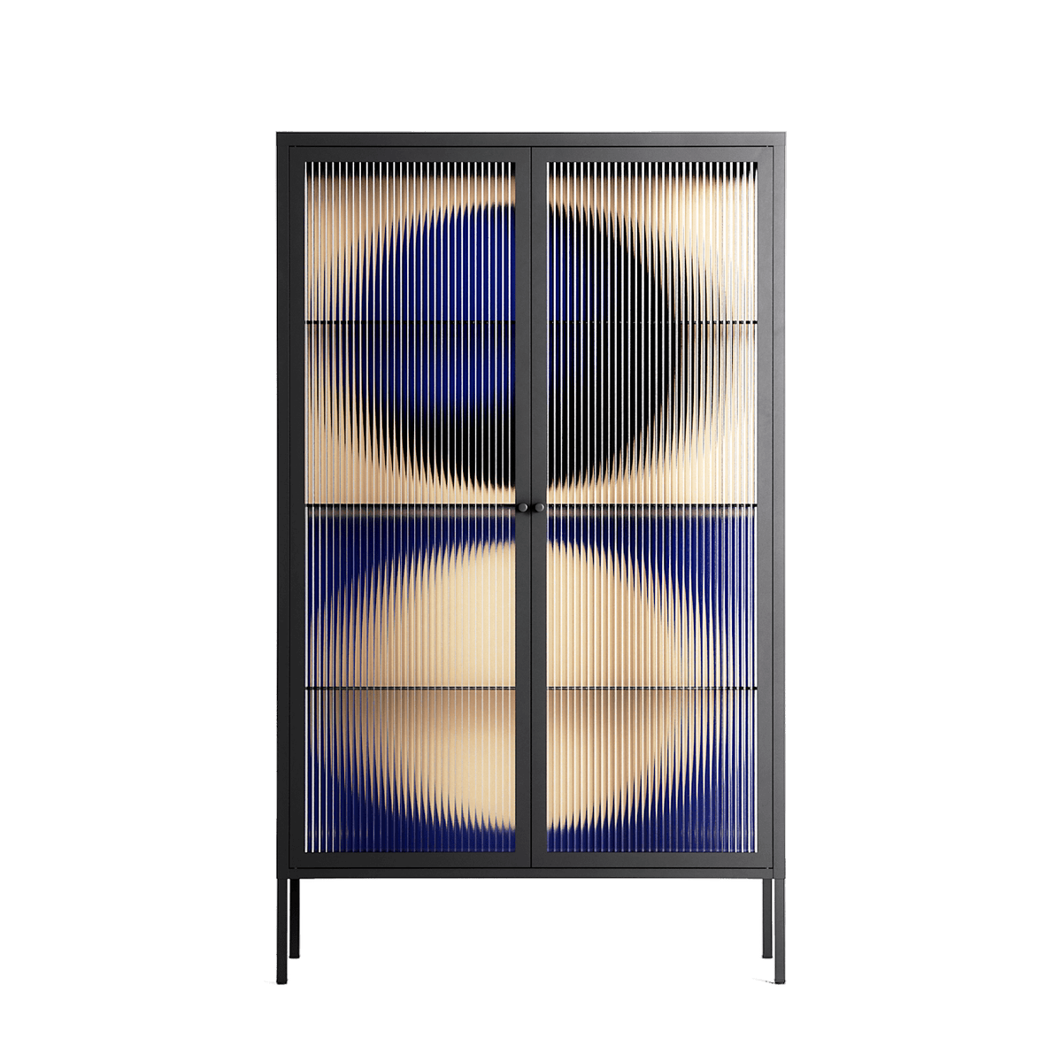 Entrance - Cabinet - Oluwasheyi Adebayo - Antracite - Reeded glass