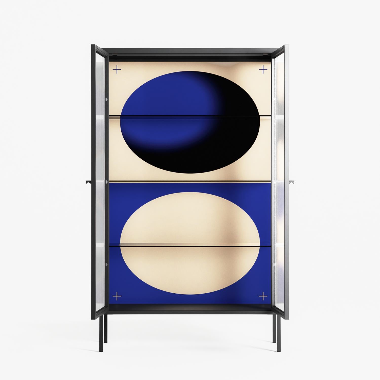 Entrance - Cabinet - Oluwasheyi Adebayo - Antracite - Reeded glass