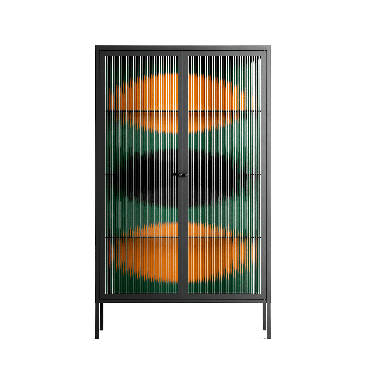 Soul Split - Cabinet - Oluwasheyi Adebayo - Antracite - Reeded glass