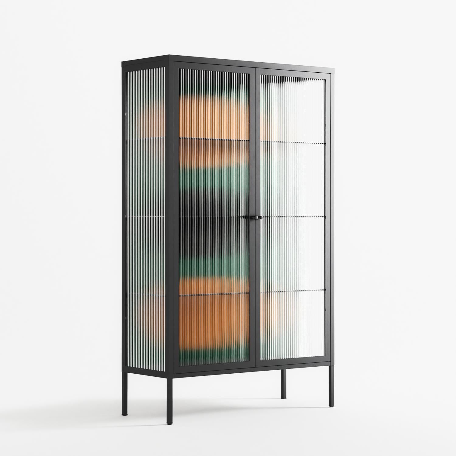Soul Split - Cabinet - Oluwasheyi Adebayo - Antracite - Reeded glass