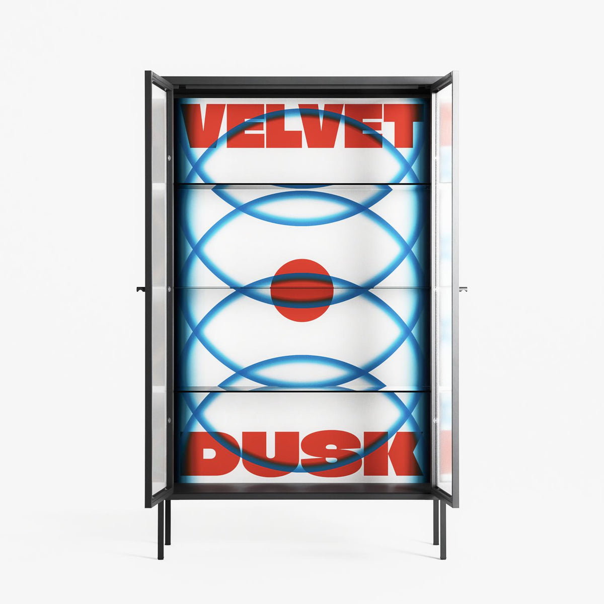 Velvet Dusk - Cabinet - Oluwasheyi Adebayo - Antracite - Reeded glass