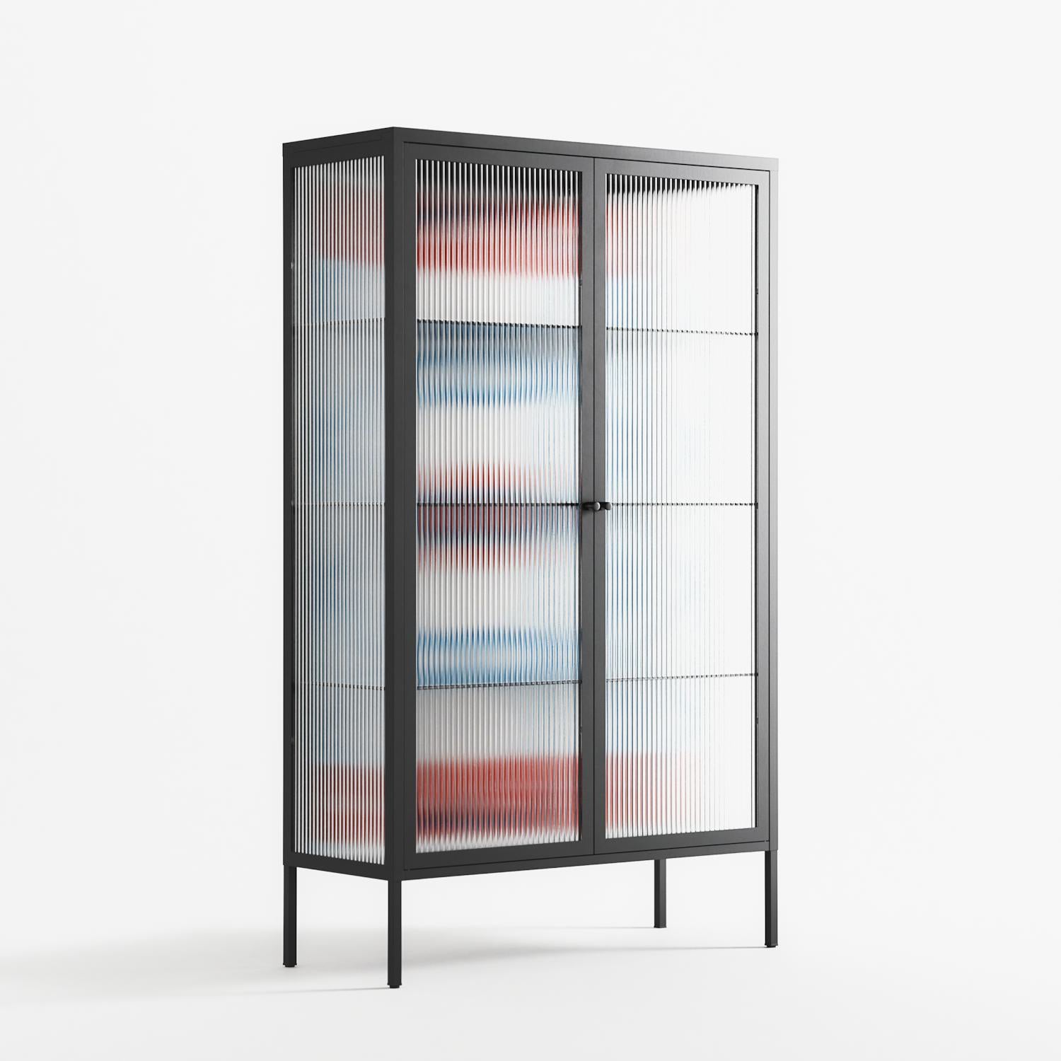 Velvet Dusk - Cabinet - Oluwasheyi Adebayo - Antracite - Reeded glass