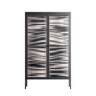 Wave Lens - Cabinet - Oluwasheyi Adebayo - Antracite - Reeded glass