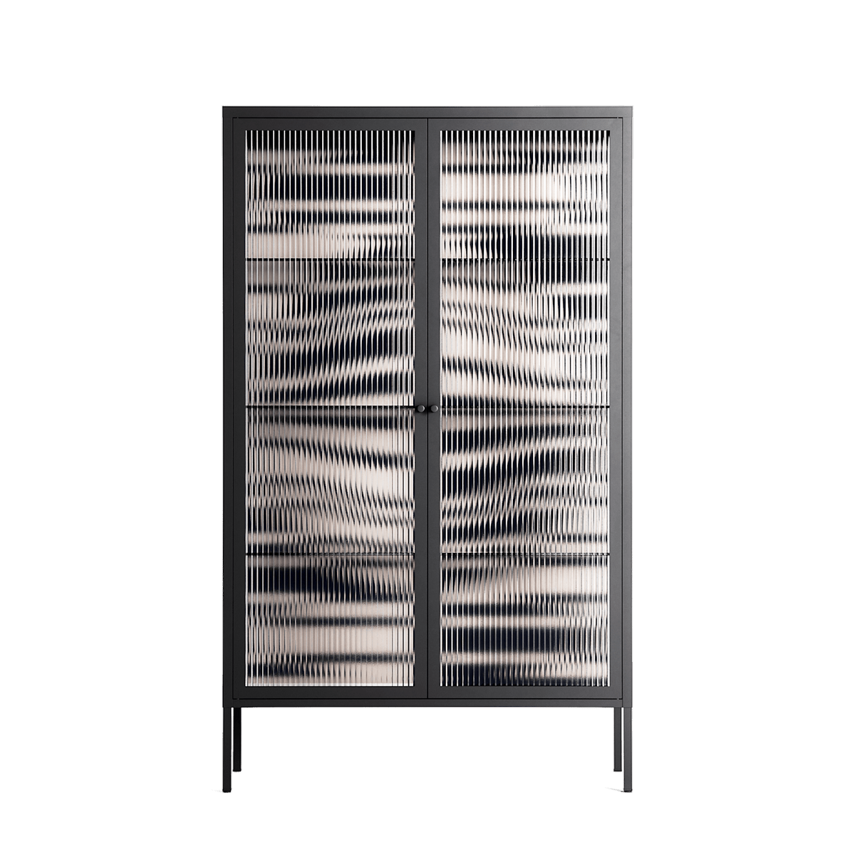Wave Lens - Cabinet - Oluwasheyi Adebayo - Antracite - Reeded glass
