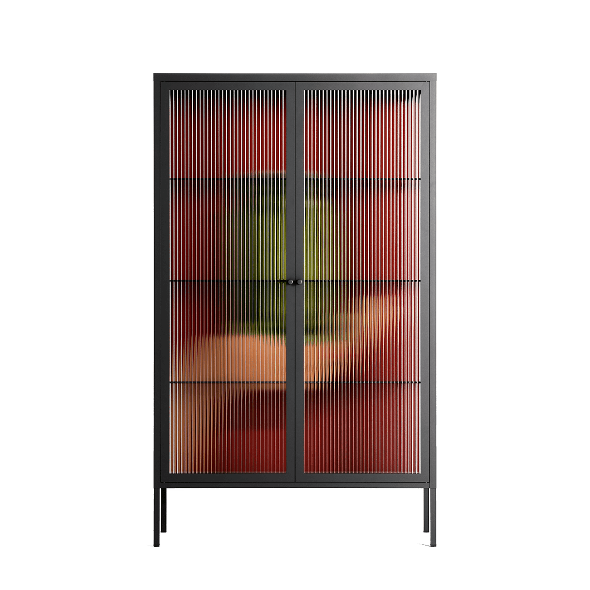 Pickles - Cabinet - Kristin Eriksson - Antracite - Reeded glass