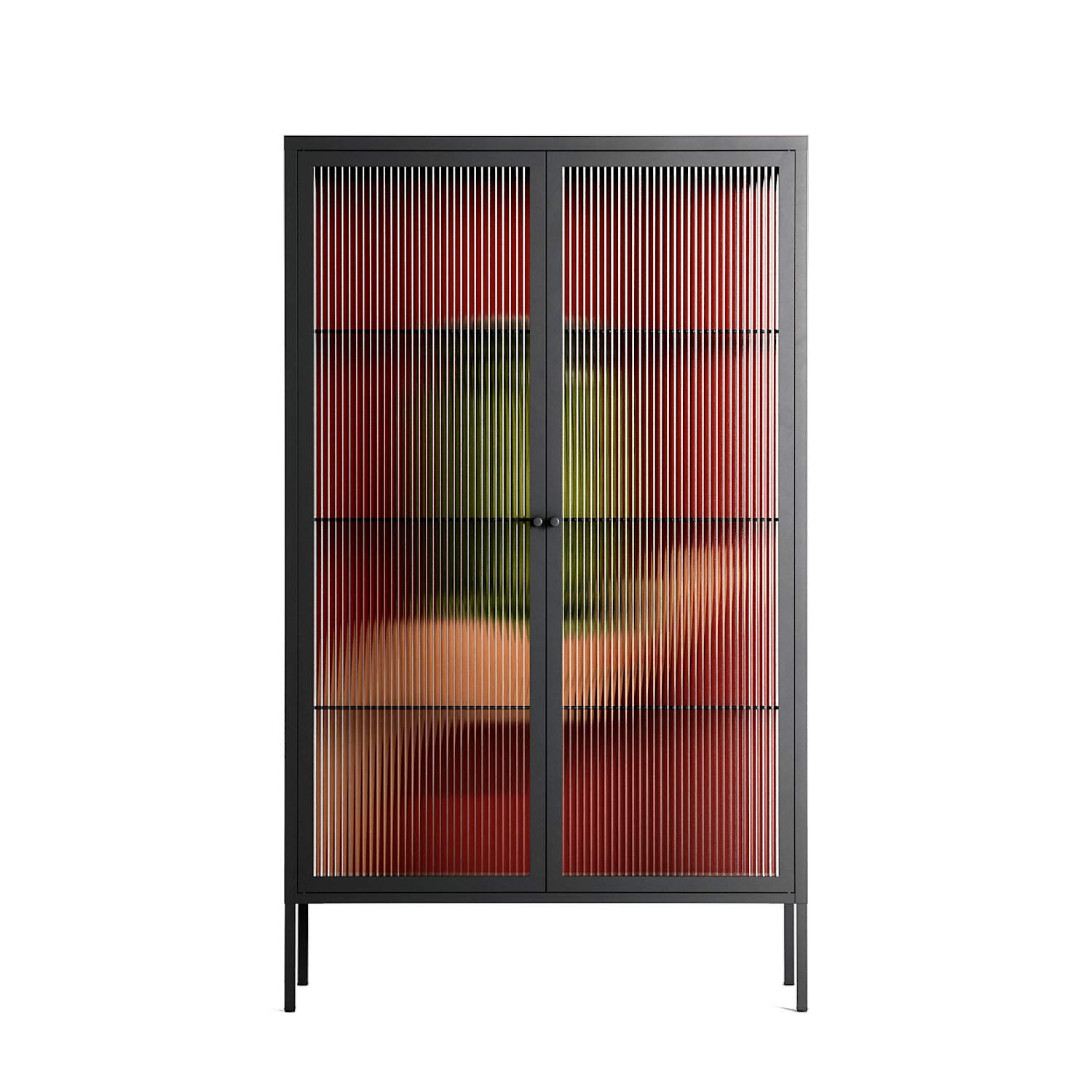 Pickles - Cabinet - Kristin Eriksson - Antracite - Reeded glass