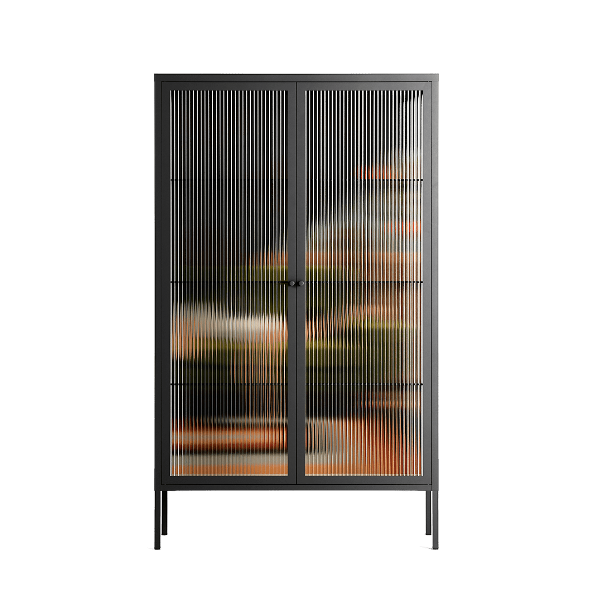 Waiting Game - Cabinet - Kristin Eriksson - Antracite - Reeded glass