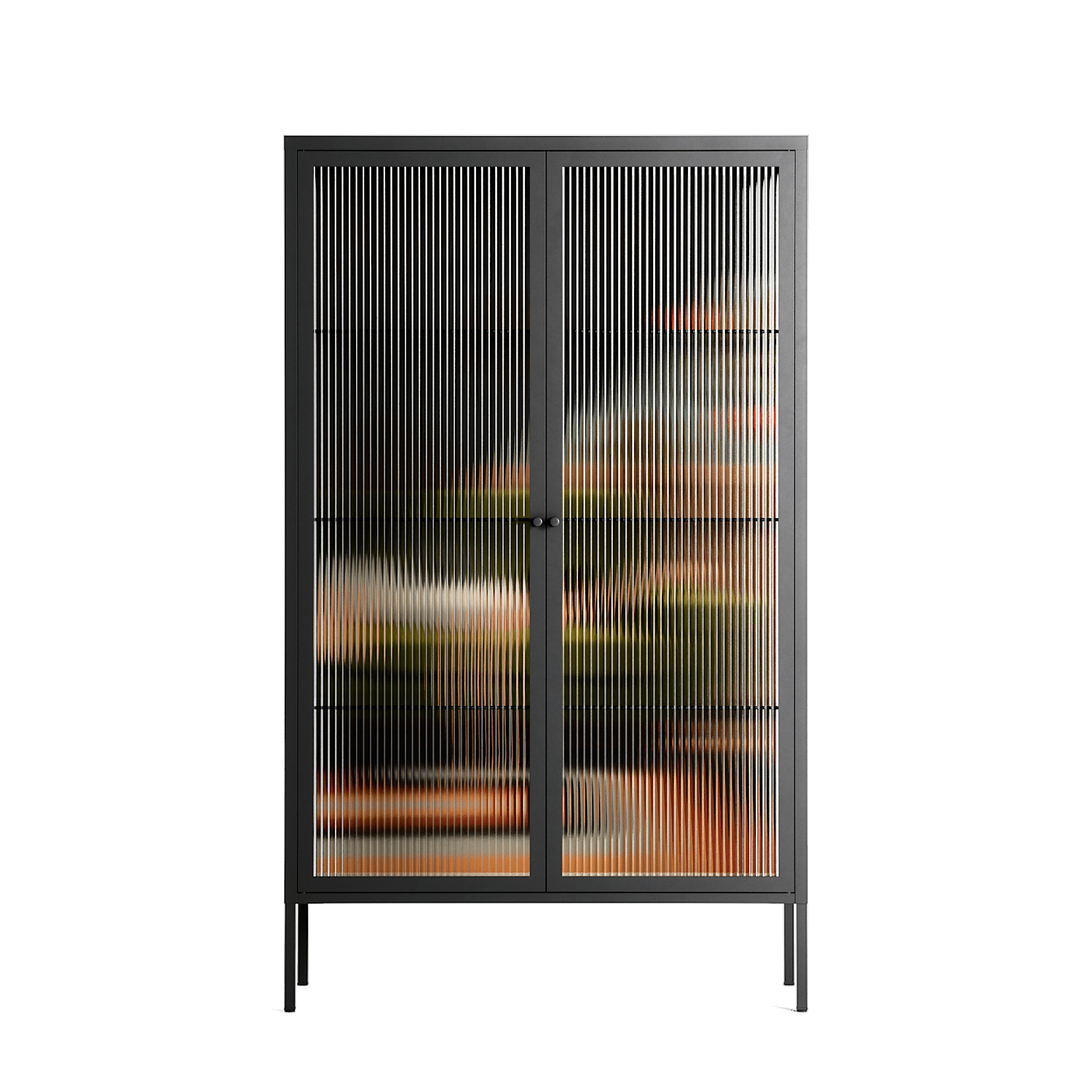 Waiting Game - Cabinet - Kristin Eriksson - Antracite - Reeded glass