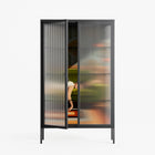 Waiting Game - Cabinet - Kristin Eriksson - Antracite - Reeded glass