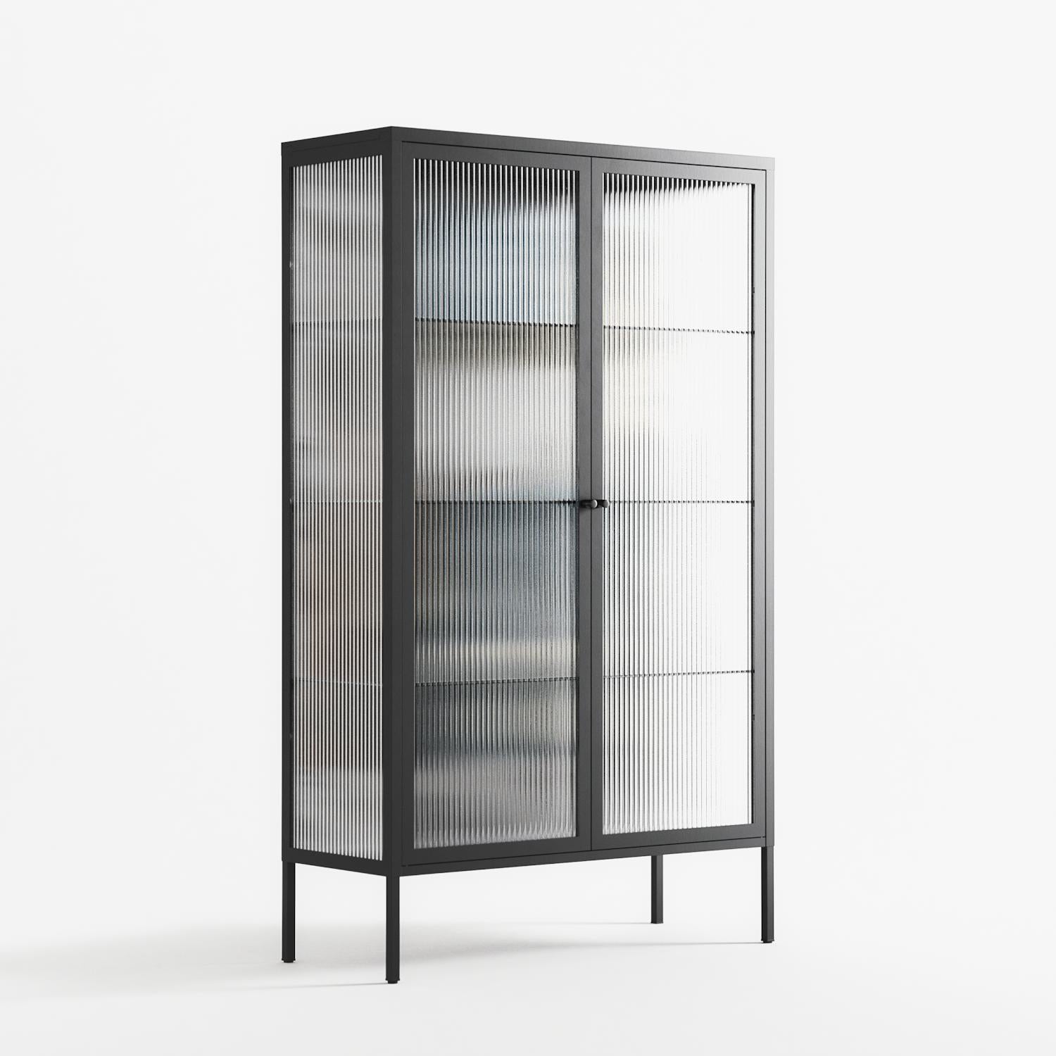Balance - Cabinet - Sophie Goudman-Peachey - Antracite - Reeded glass