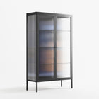 Blue Velvet - Cabinet - Sophie Goudman-Peachey - Antracite - Reeded glass