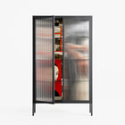Where We Belong - Cabinet - Sophie Goudman-Peachey - Antracite - Reeded glass