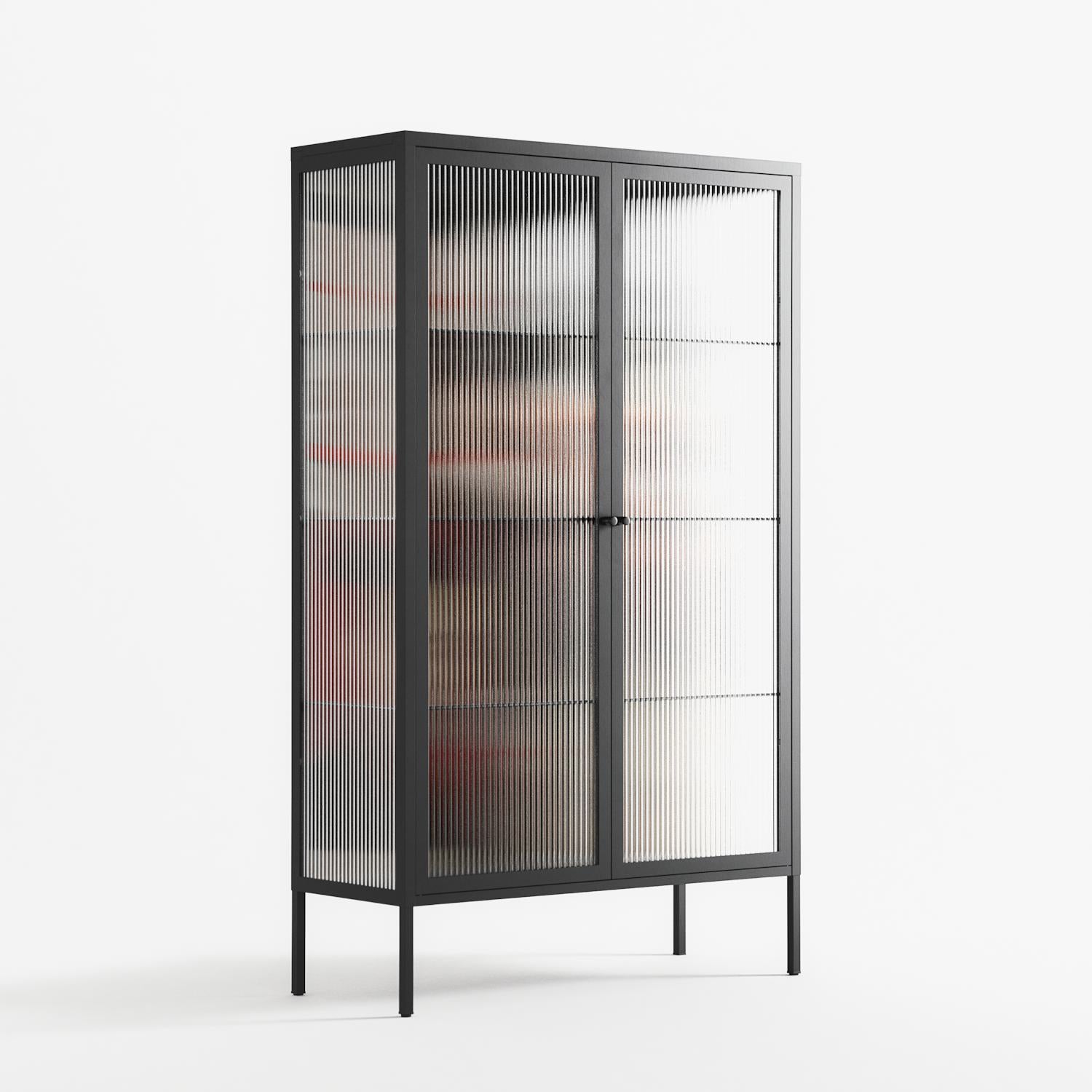Where We Belong - Cabinet - Sophie Goudman-Peachey - Antracite - Reeded glass