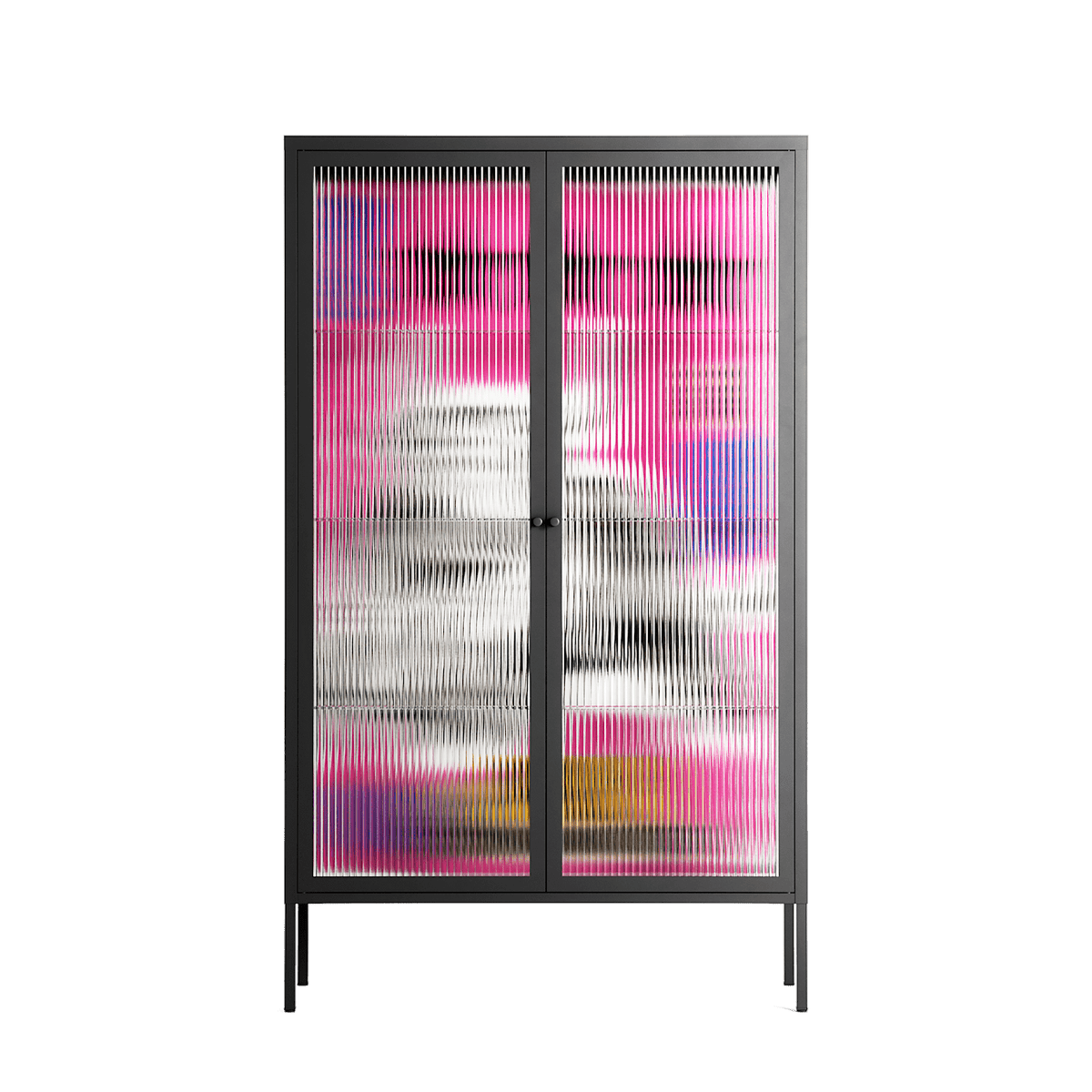 The Ringmaster - Cabinet - Caitlin Flood-Molyneux - Antracite - Reeded glass