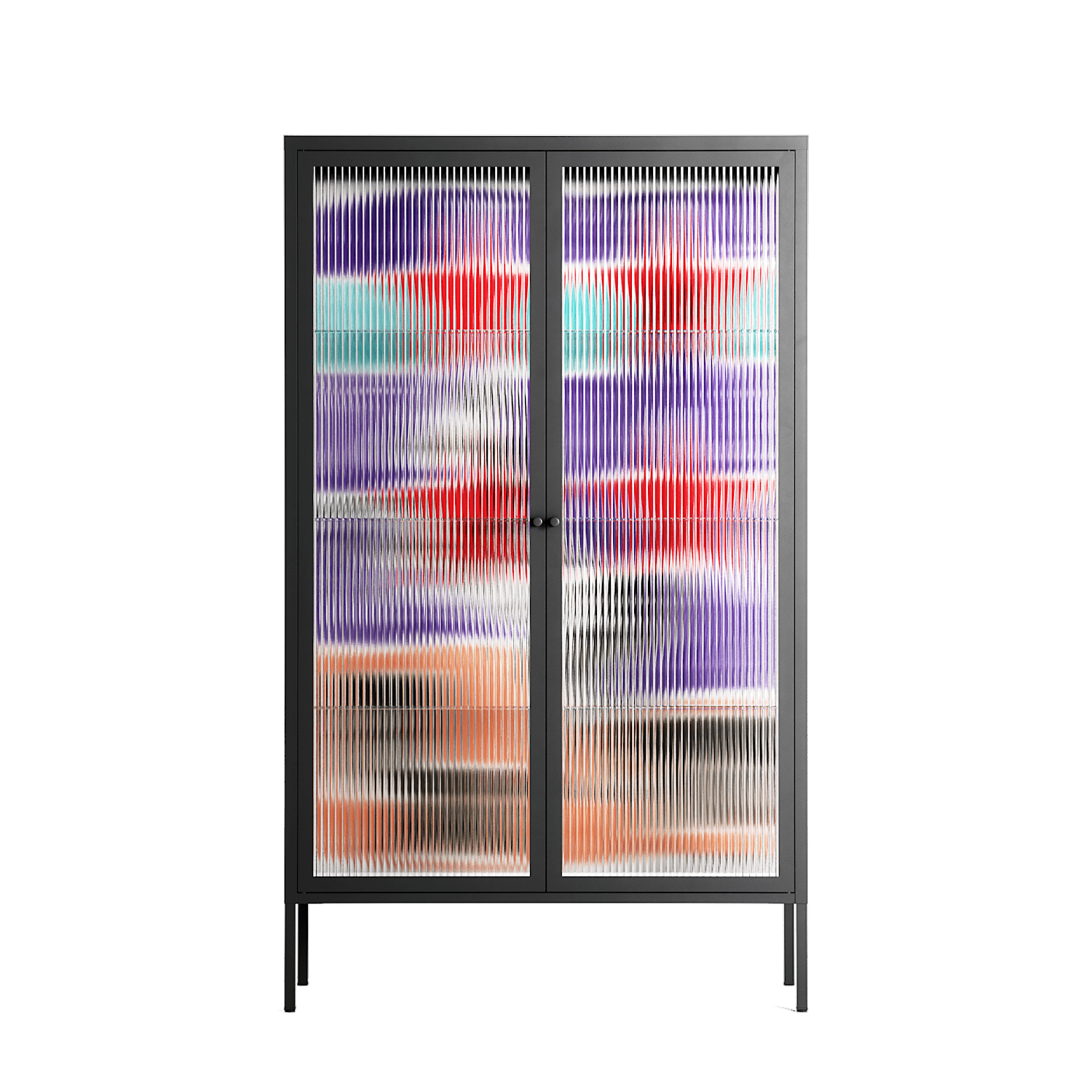 Scenes From - Cabinet - Caitlin Flood-Molyneux - Antracite - Reeded glass