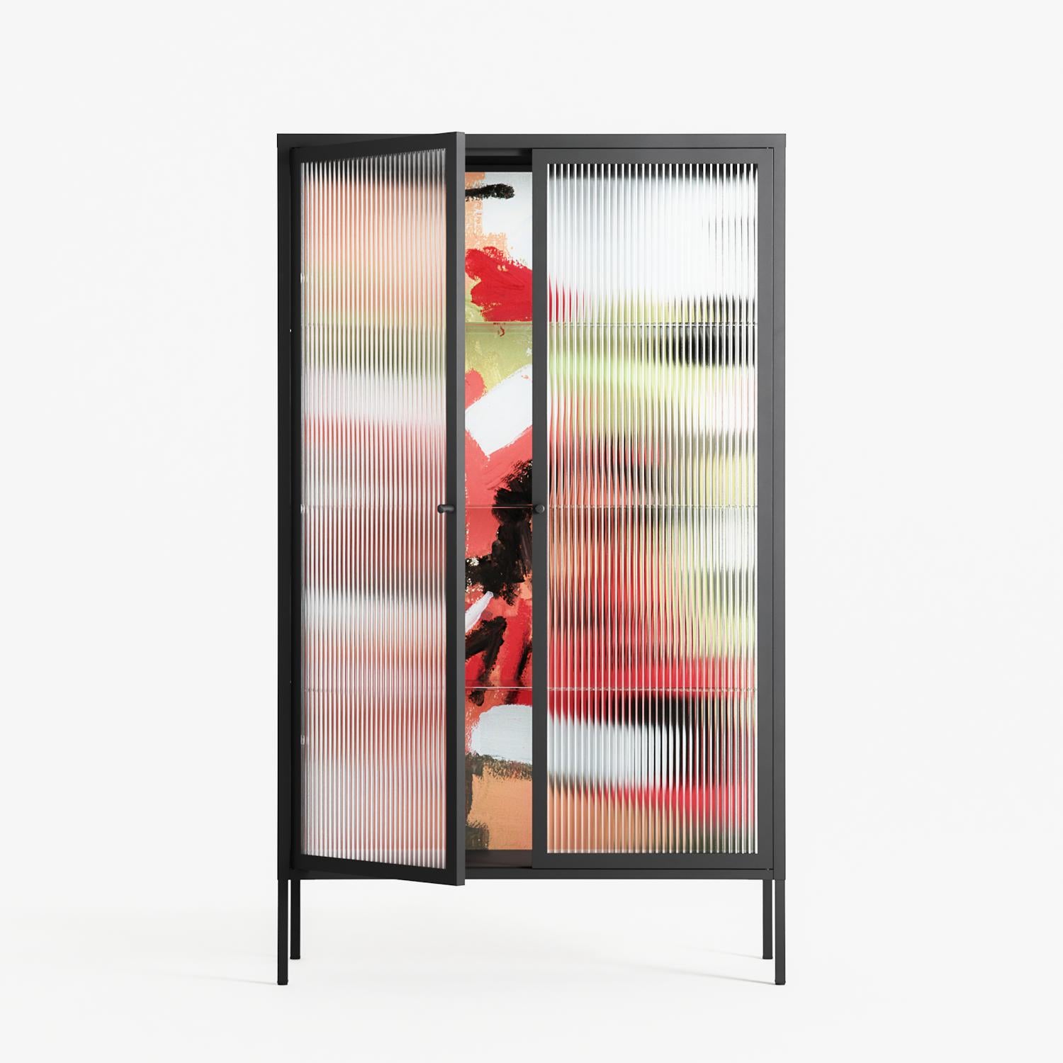 Rogue - Cabinet - Caitlin Flood-Molyneux - Antracite - Reeded glass
