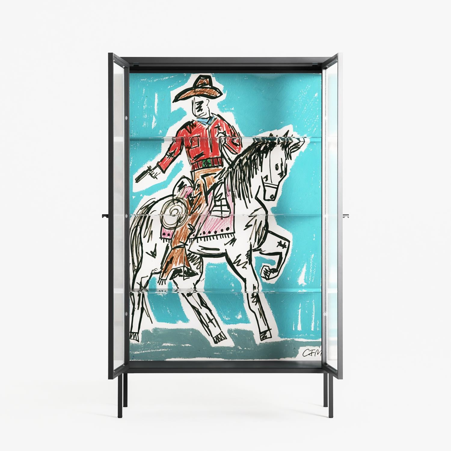 Rush - Cabinet - Caitlin Flood-Molyneux - Antracite - Reeded glass
