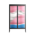 Fleeing - Cabinet - Caitlin Flood-Molyneux - Antracite - Reeded glass