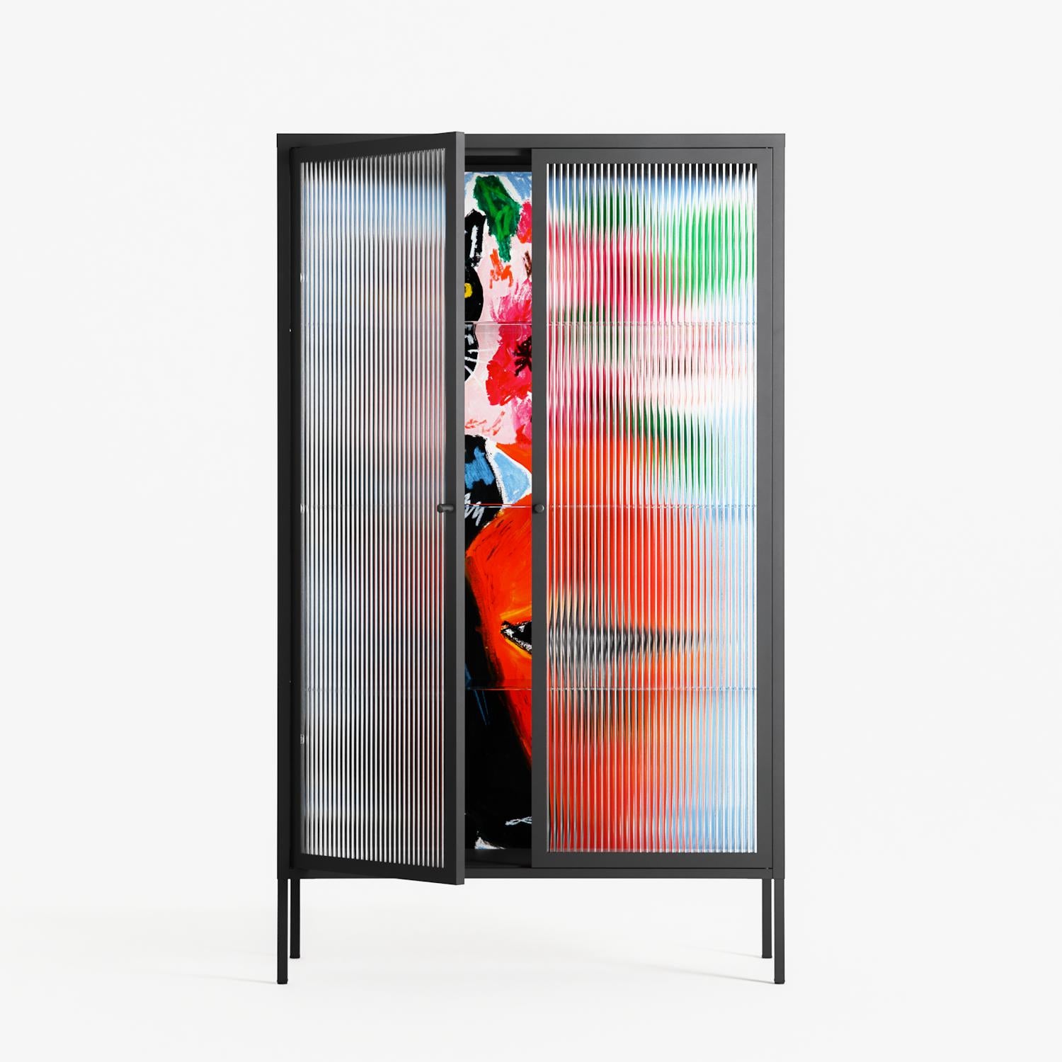 Guardian - Cabinet - Caitlin Flood-Molyneux - Antracite - Reeded glass