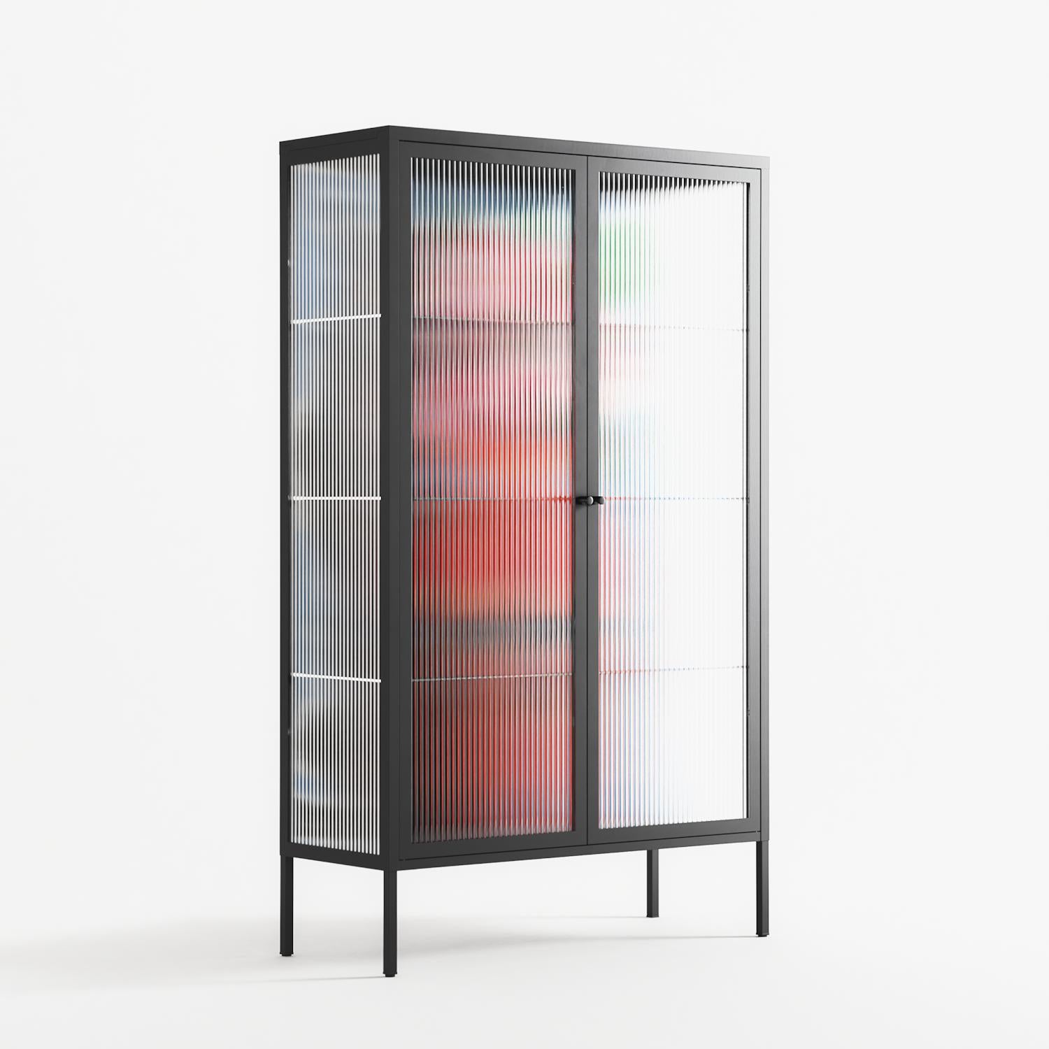 Guardian - Cabinet - Caitlin Flood-Molyneux - Antracite - Reeded glass