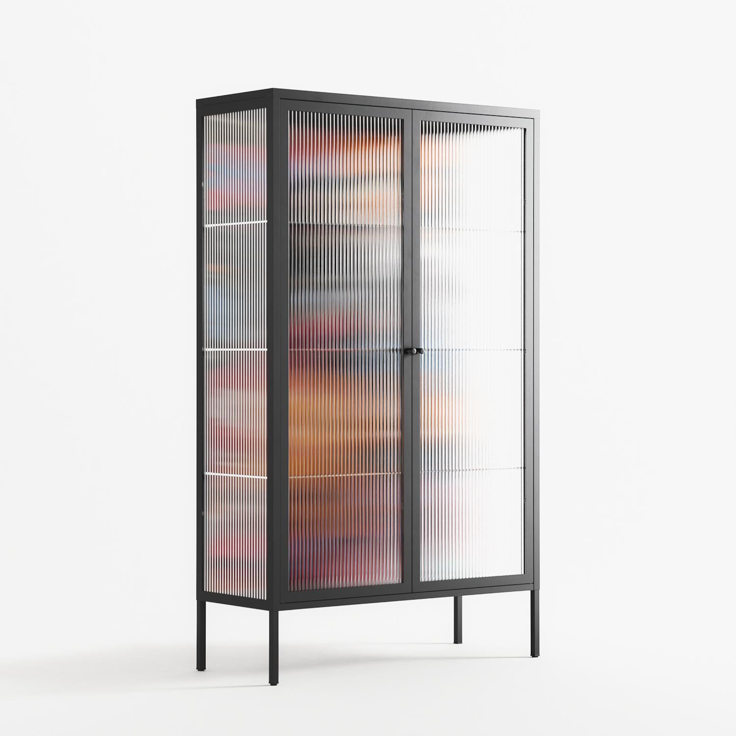 Ambush - Cabinet - Caitlin Flood-Molyneux - Antracite - Reeded glass