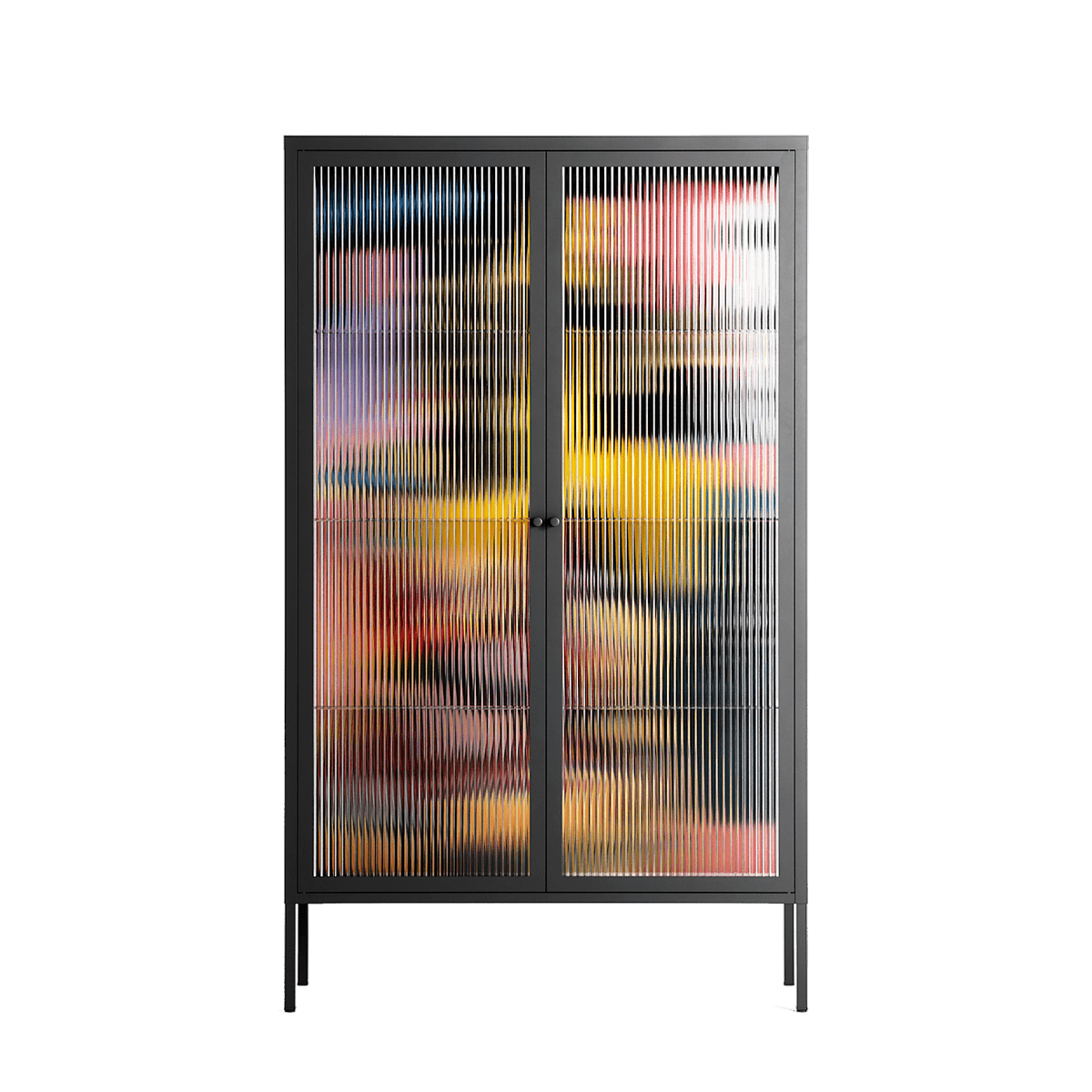Deadlock - Cabinet - Caitlin Flood-Molyneux - Antracite - Reeded glass