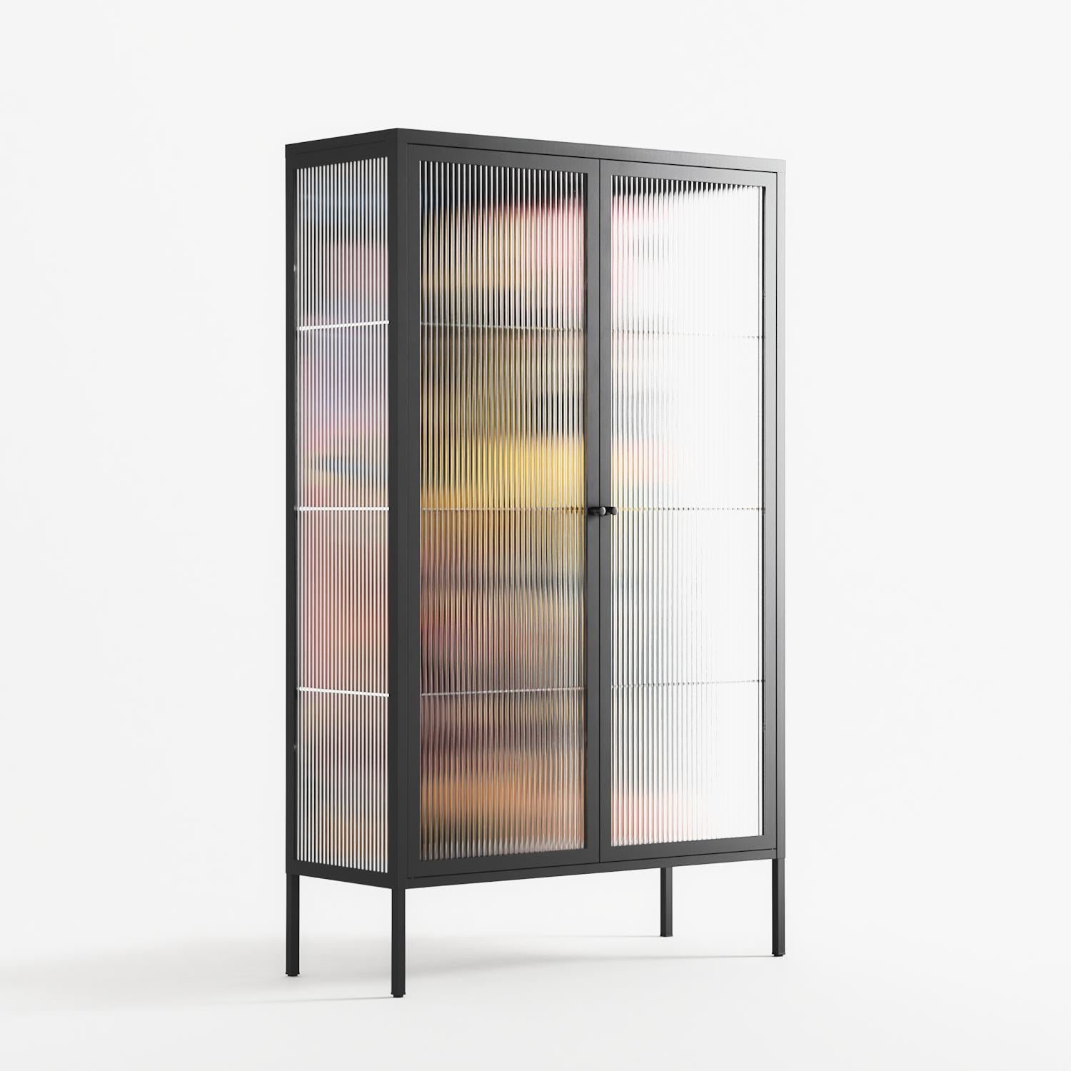 Deadlock - Cabinet - Caitlin Flood-Molyneux - Antracite - Reeded glass
