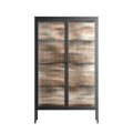 Delight Pink - Cabinet - Diana Catchpole - Antracite - Reeded glass