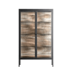 Delight Pink - Cabinet - Diana Catchpole - Antracite - Reeded glass