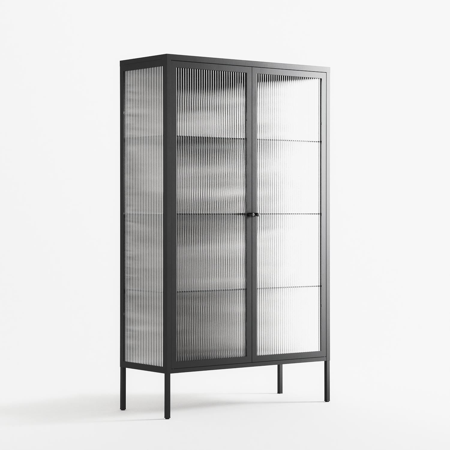Flight Of Fancy - Cabinet - Diana Catchpole - Antracite - Reeded glass