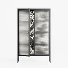 Ode to Summer 4 - Cabinet - Diana Catchpole - Antracite - Reeded glass