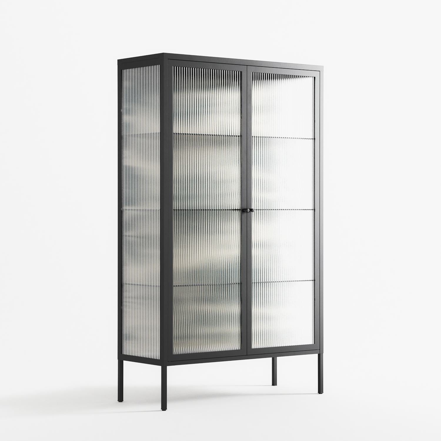 Ode to Summer 6 - Cabinet - Diana Catchpole - Antracite - Reeded glass