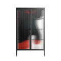 Plume - Cabinet - Rikki Hewitt - Antracite - Reeded glass