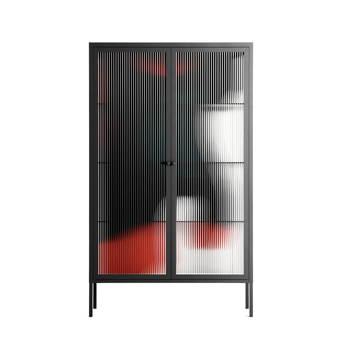 Plume - Cabinet - Rikki Hewitt - Antracite - Reeded glass