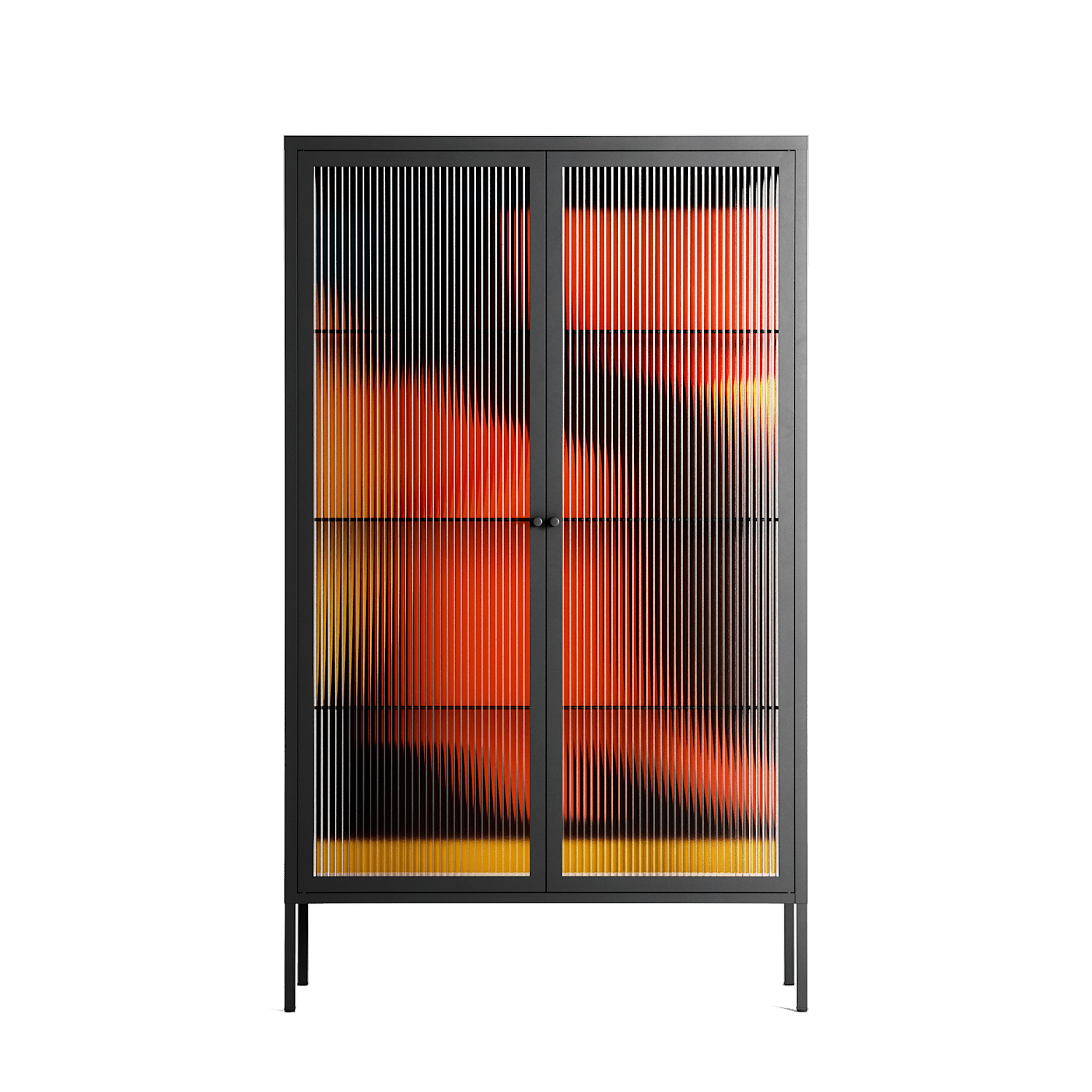 Swift - Cabinet - Rikki Hewitt - Antracite - Reeded glass