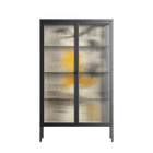 Knights - Cabinet - Naia Escribano - Antracite - Reeded glass
