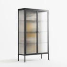 Knights - Cabinet - Naia Escribano - Antracite - Reeded glass