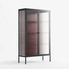 Ornaments - Cabinet - Naia Escribano - Antracite - Reeded glass