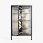 Oberon and Elgar - Cabinet - Naia Escribano - Antracite - Reeded glass