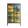 Maps - Cabinet - Naia Escribano - Antracite - Reeded glass