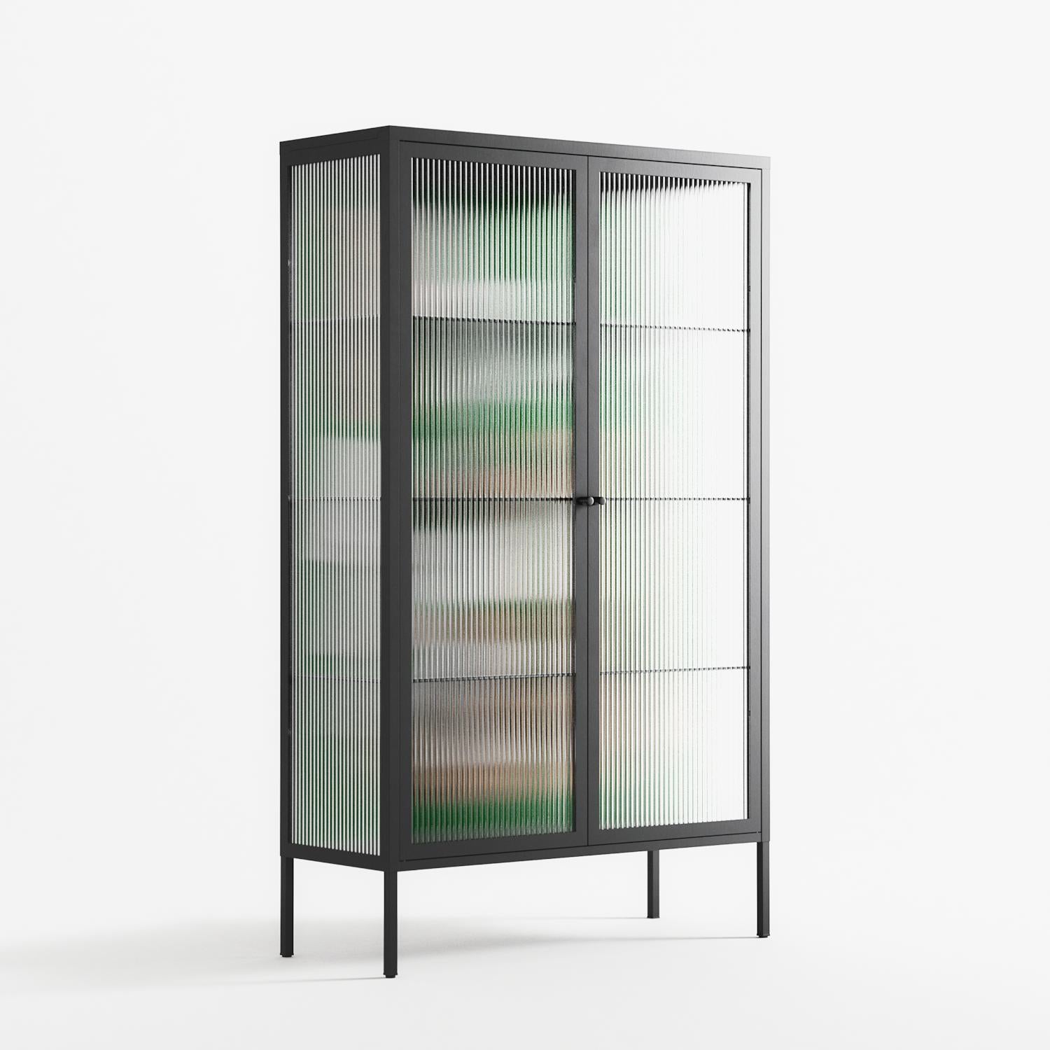 Paisaje - Cabinet - Naia Escribano - Antracite - Reeded glass