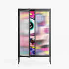 HappyFe - Cabinet - Maddalena Fanfani - Antracite - Reeded glass