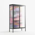 HappyFe - Cabinet - Maddalena Fanfani - Antracite - Reeded glass